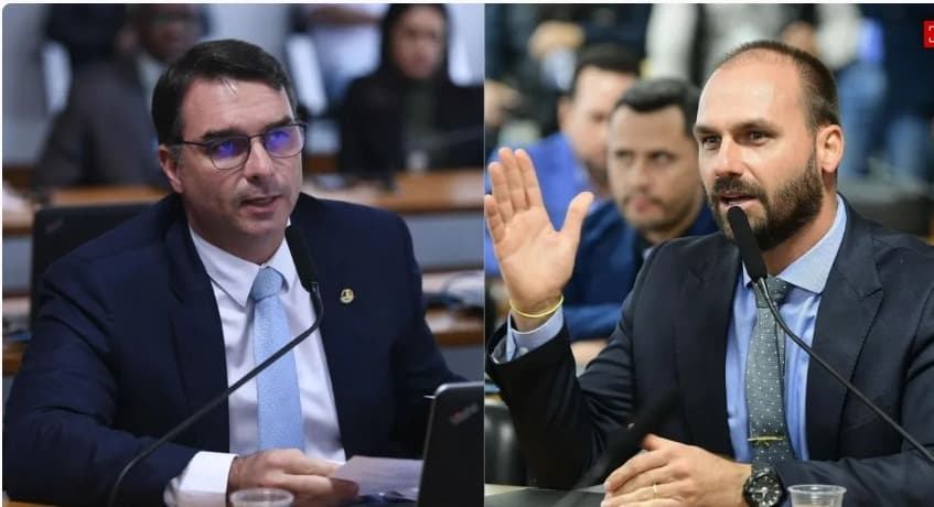 PL minimiza possibilidade de Flávio e Eduardo Bolsonaro inelegíveis