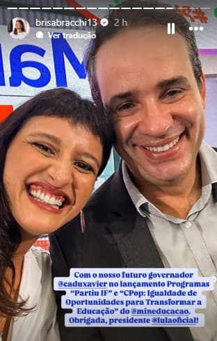 Vereadora Brisa já anuncia Cadu Xavier como ‘futuro governador' do RN