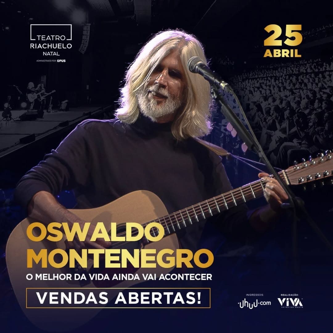 Oswaldo Montenegro traz novo show a Natal no dia 25 de abril