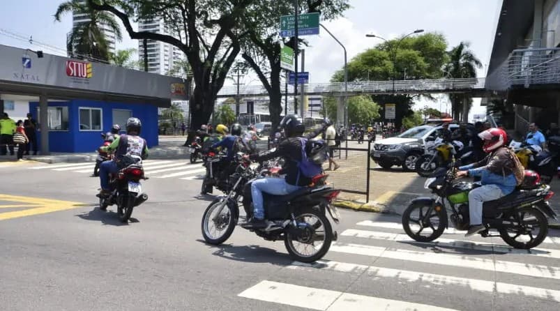STTU: um a cada 5 motociclistas em Natal circula sem habilitação