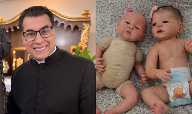 Padre é elogiado por fiéis após afirmar que não realiza batizados de bebês reborn: ‘Essas situações devem ser encaminhadas ao psicólogo'