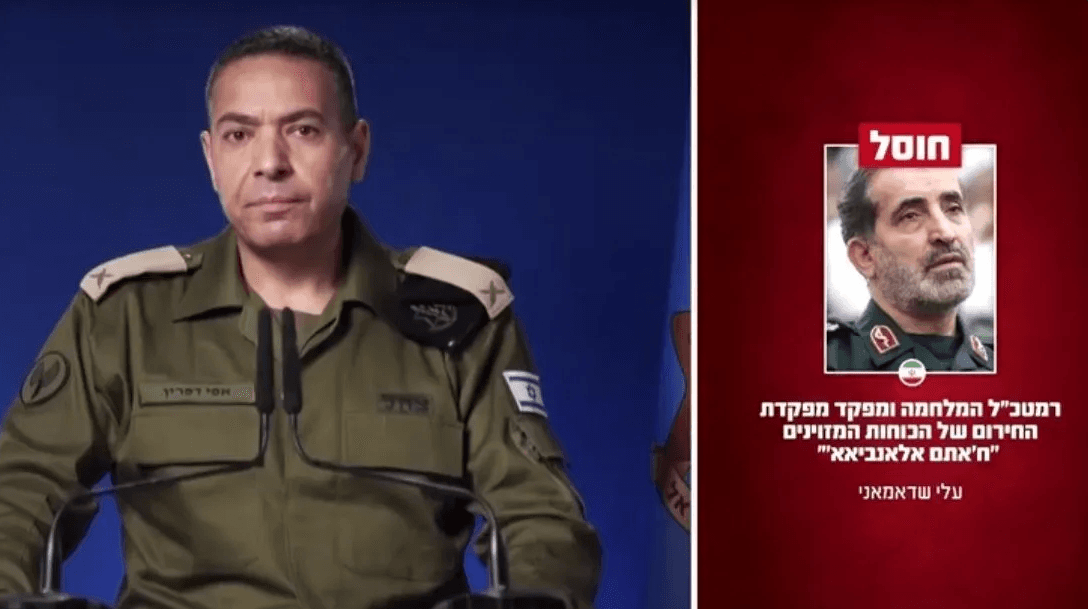 Israel afirma ter matado o chefe do Estado-Maior iraniano