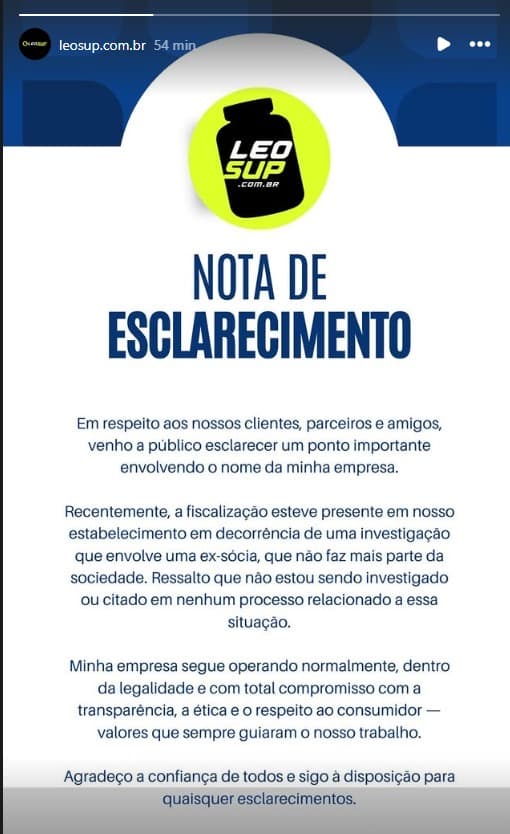 Empresa LeoSup se pronuncia após ter sido alvo de operação da polícia