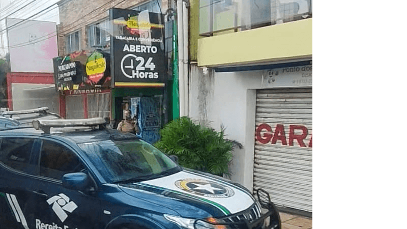 Operação da Polícia e Receita Federal mira tabacaria em Ponta Negra