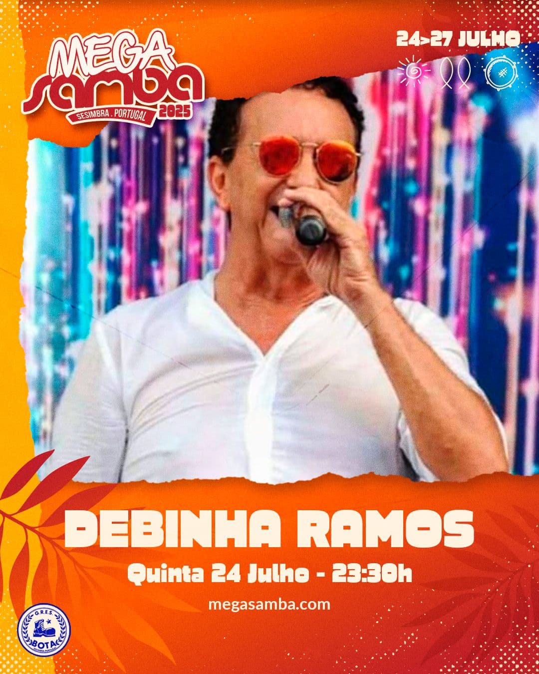 Sambista Debinha Ramos se apresenta em Portugal