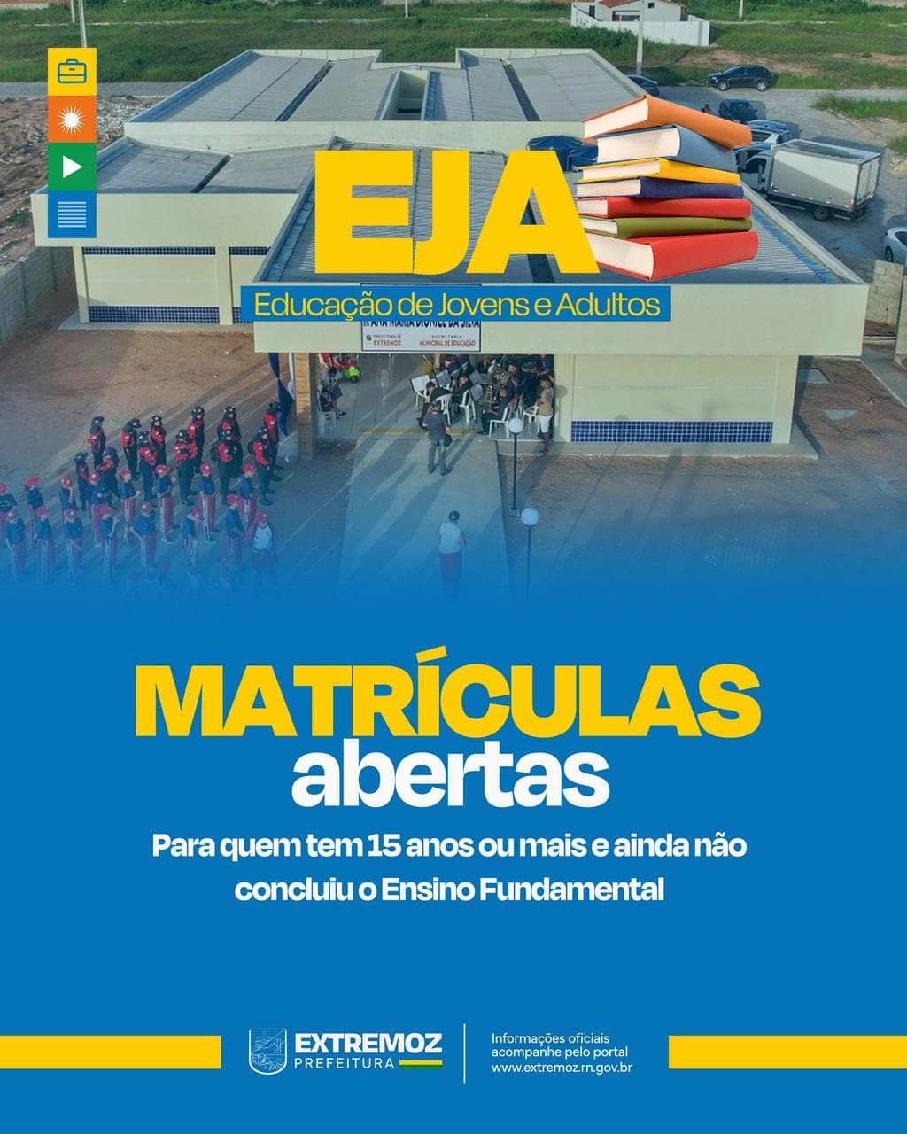 Prefeitura de Extremoz abre matrículas para a educação de jovens e adultos (EJA)