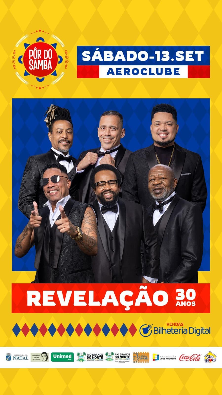 Pôr do Samba confirma Grupo Revelação e inicia venda de ingressos