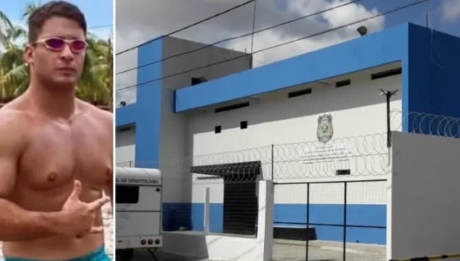 Igor Cabral está em cela de centro de triagem com outros seis presos, aguardando transferência para presídio