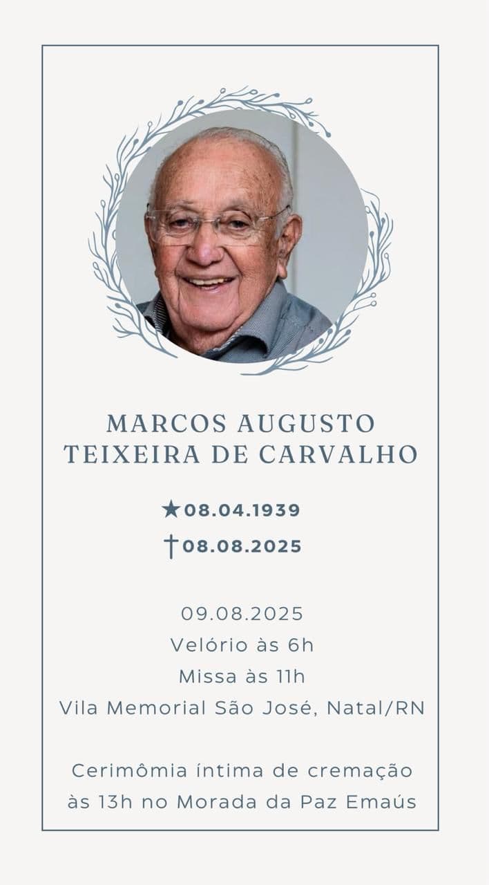 Morre Marcos Augusto Teixeira de Carvalho, ex-vice-presidente da ANORC