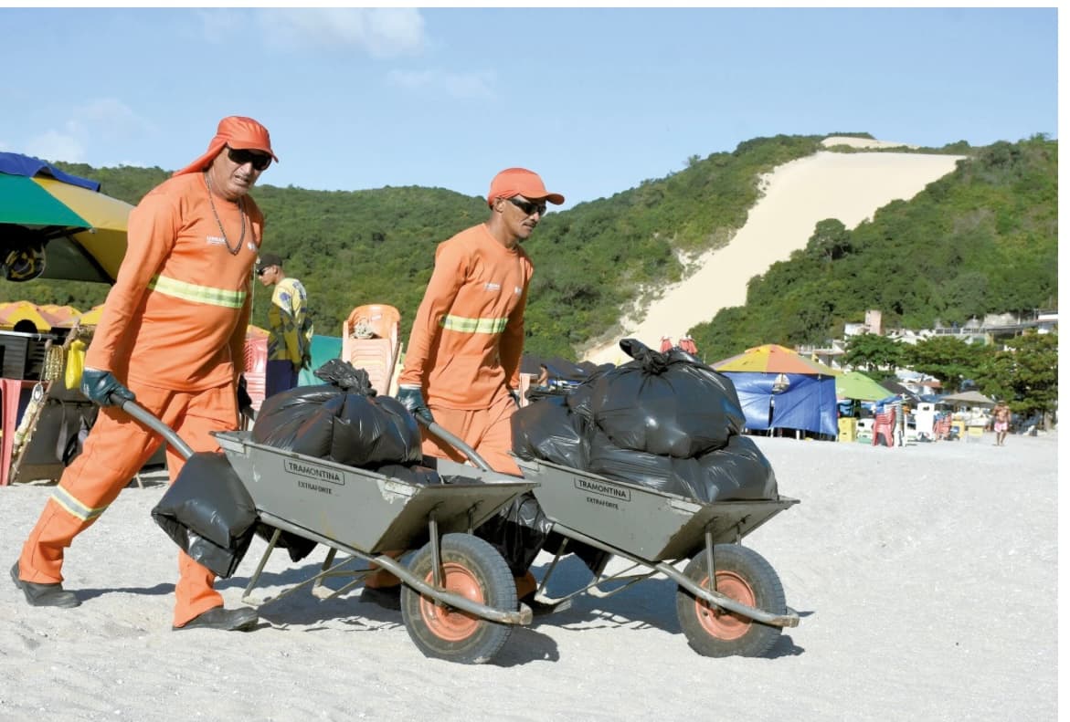 Praias do RN acumulam 44 toneladas de lixo por dia