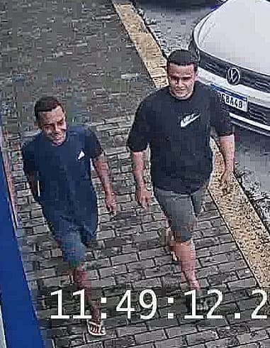 VÍDEO E FOTO: Divulgadas imagens de criminosos autores de roubo de veículo que agrediram vítima