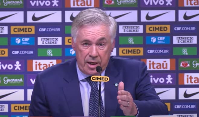 Ancelotti convoca Seleção Brasileira para últimos jogos das Eliminatórias; lista tem nove mudanças em relação à anterior