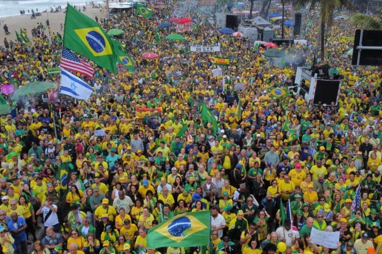 VÍDEO: Manifestação a favor da anistia e pela liberdade marca o 7 de Setembro no Rio de Janeiro