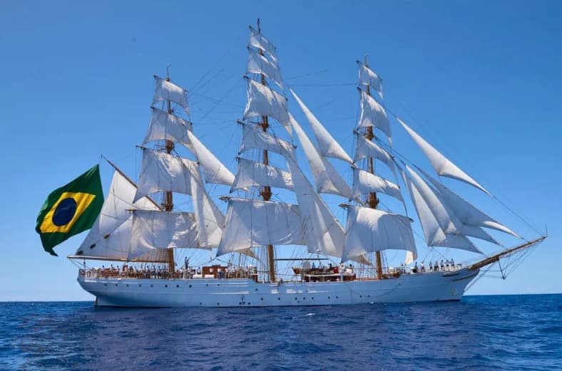Navio-Veleiro ‘Cisne Branco' da Marinha vem ao Porto de Natal e abre para visitação gratuita no próximo domingo (21)