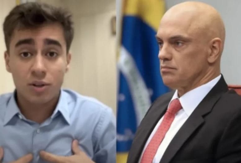 Moraes mantém engavetado há dois meses pedido de Nikolas Ferreira para visitar Bolsonaro