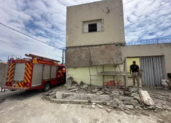 Marquise desaba e mata trabalhador na Zona Norte de Natal
