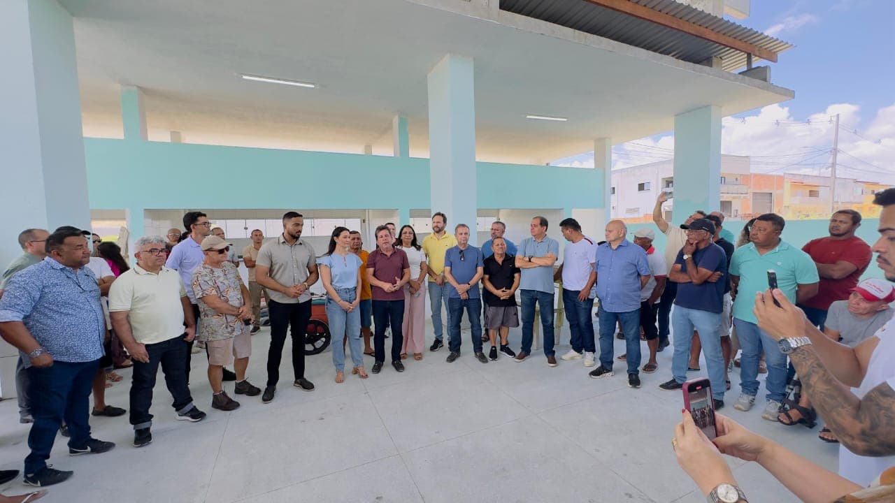Rogério Marinho visita obras de Mercado Municipal em Goianinha e destaca geração de emprego e renda