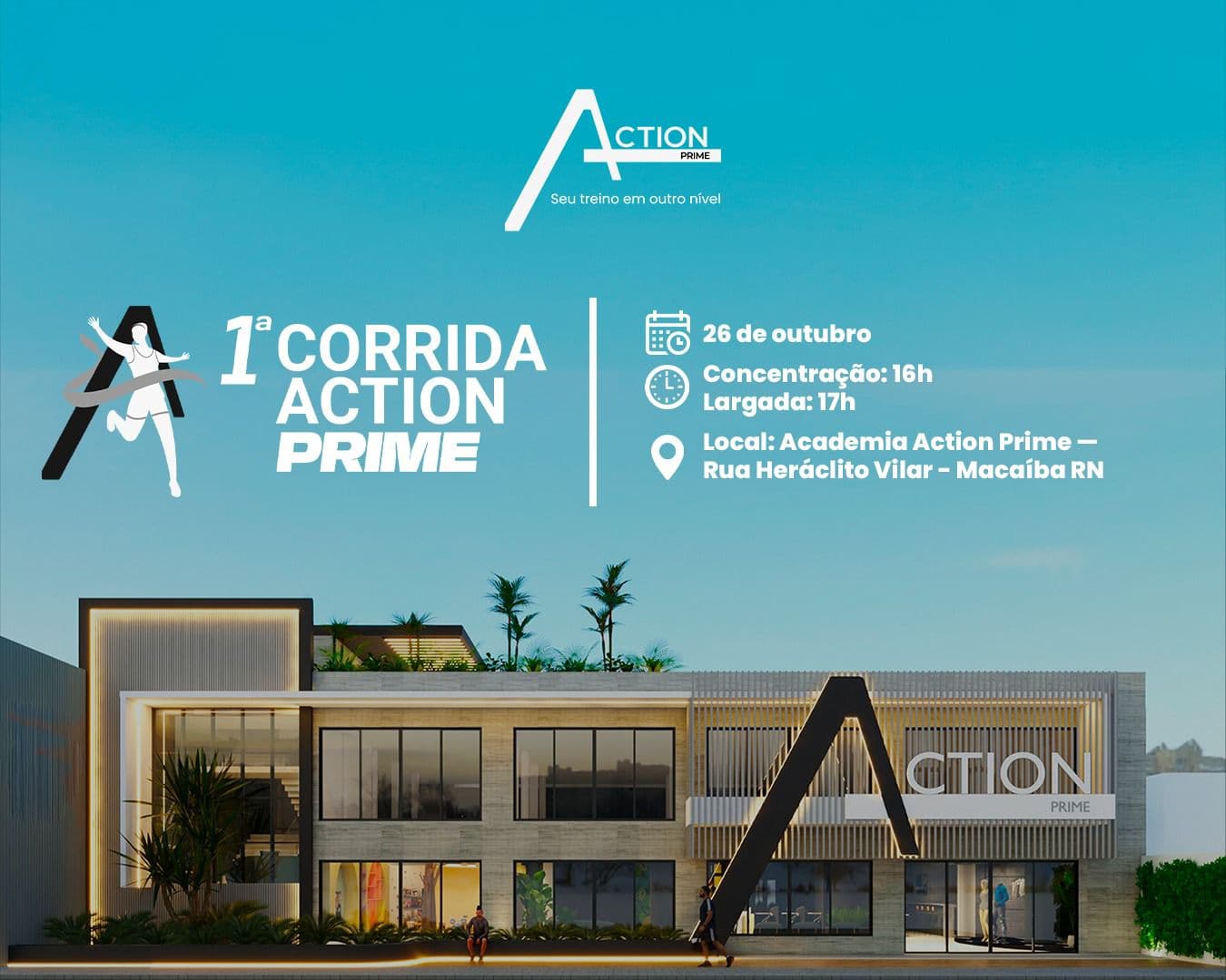 1ª Corrida Action Prime celebra aniversário de Macaíba com esporte, música e diversão