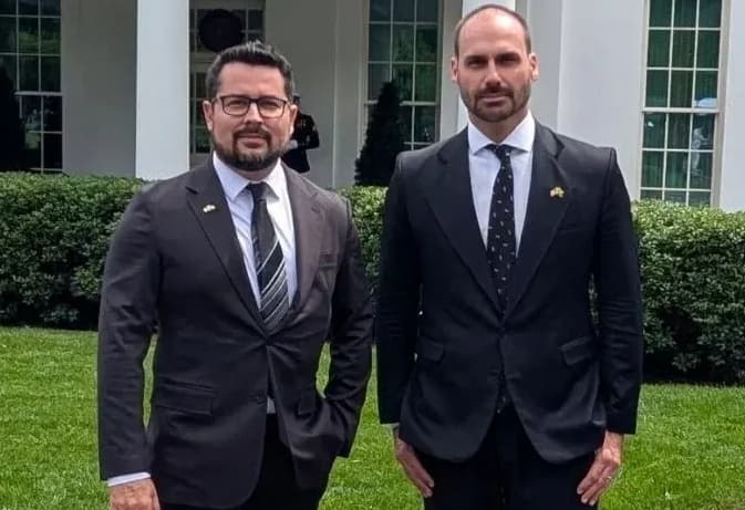 Eduardo Bolsonaro corre para a Casa Branca e busca respaldo internacional para Bolsonaro