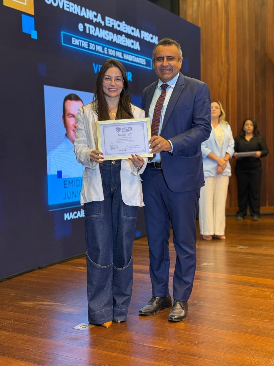 Macaíba conquista primeiro lugar no pilar “Governança, Eficiência e Transparência” do prêmio Band Cidades Excelentes