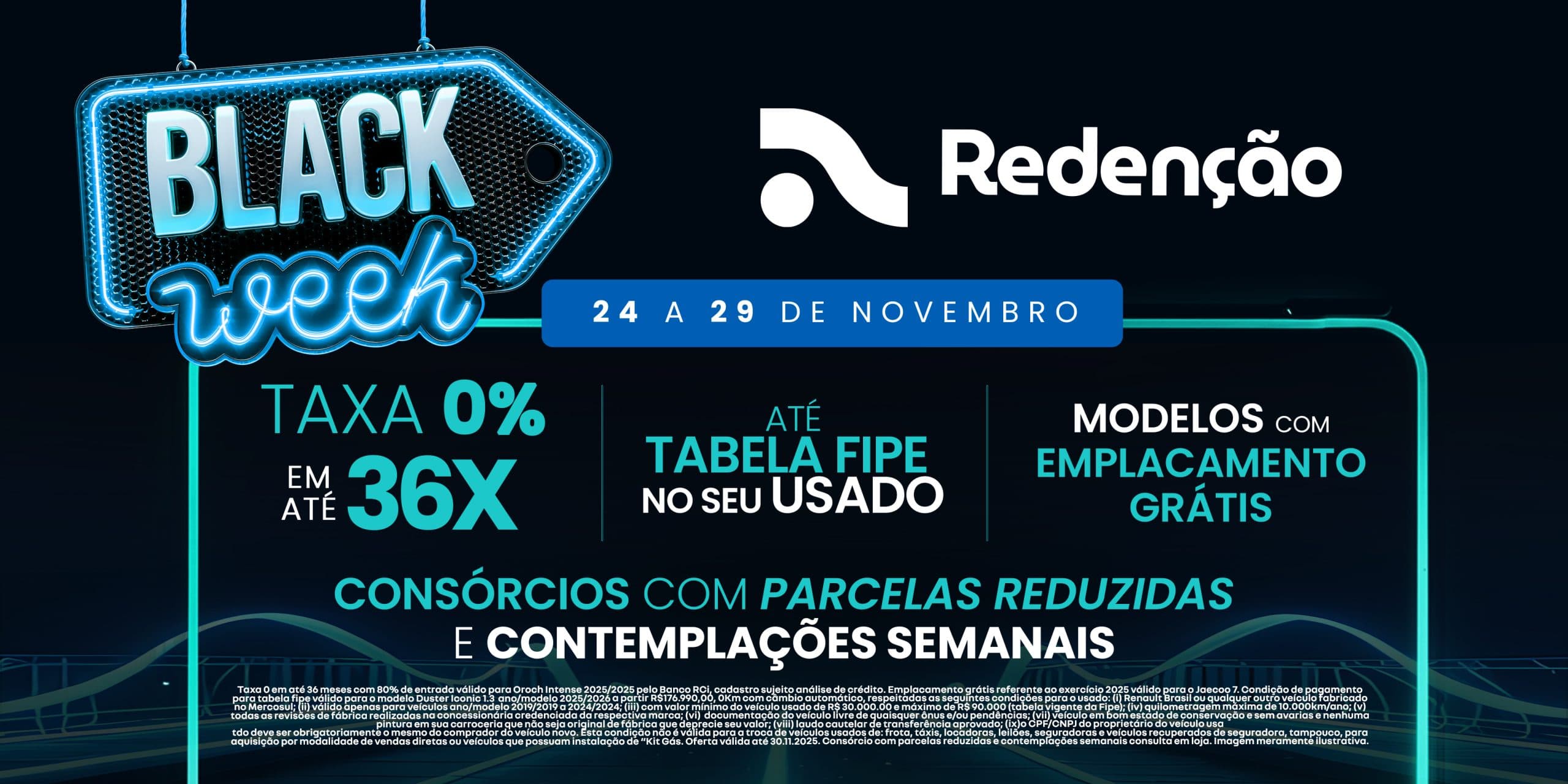 Black Week Redenção traz ofertas agressivas e reúne 6 grandes marcas em evento que já está movimentando o mercado automotivo potiguar