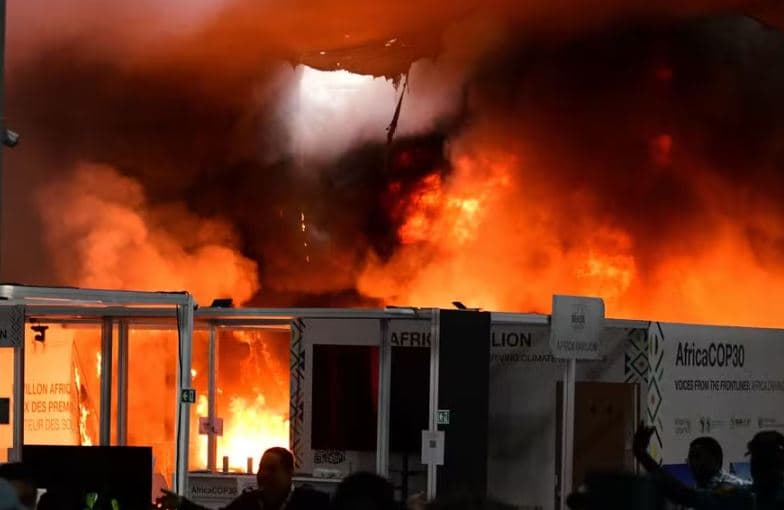 Após incêndio na COP 30, seis pessoas permanecem internadas por inalação de fumaça e crise de ansiedade