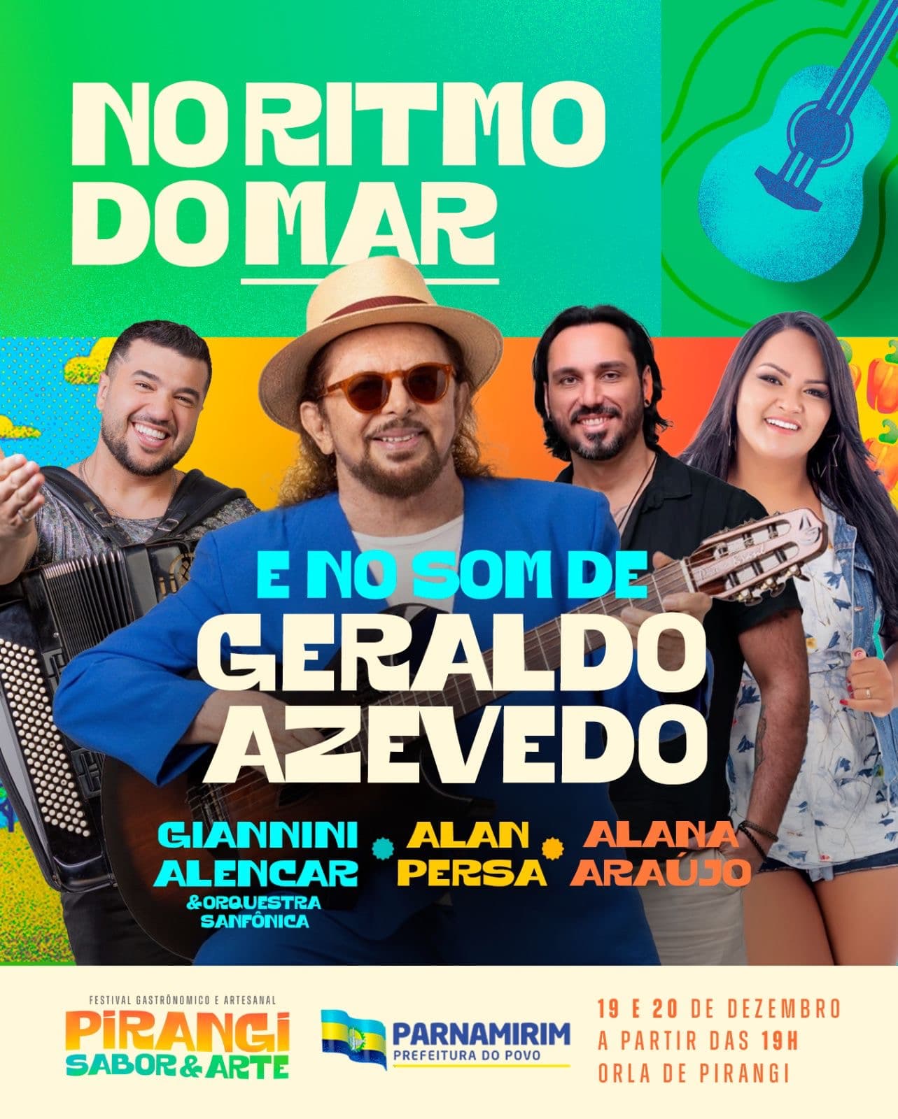Festival Pirangi Sabor & Arte traz Geraldo Azevedo e celebra a cultura e a gastronomia nos dias 19 e 20