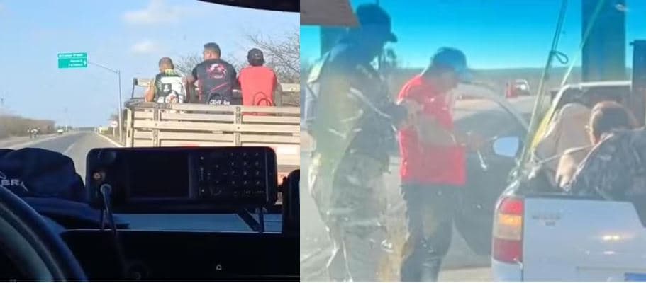 Em menos de 1 hora, PRF flagra dois casos de transporte irregular de passageiros em carrocerias na BR-304