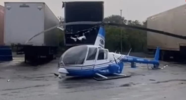 Pane no helicóptero da Band força pouso em Guarulhos; piloto e cinegrafista feridos