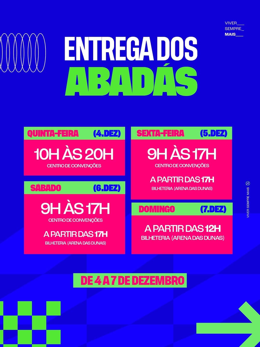 Entrega de abadás do Carnatal 2025 começa próxima quinta (04/12)