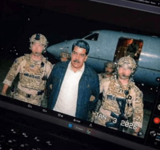 FOTO: MADURO já está nos EUA sob custódia das forças militares americanas