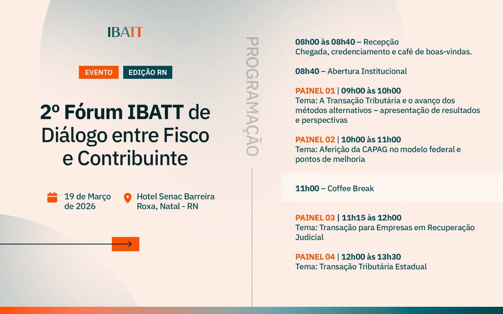 Natal sedia evento sobre transação tributária com representantes da Procuradoria da Fazenda Nacional, Receita e procuradorias do RN e SP