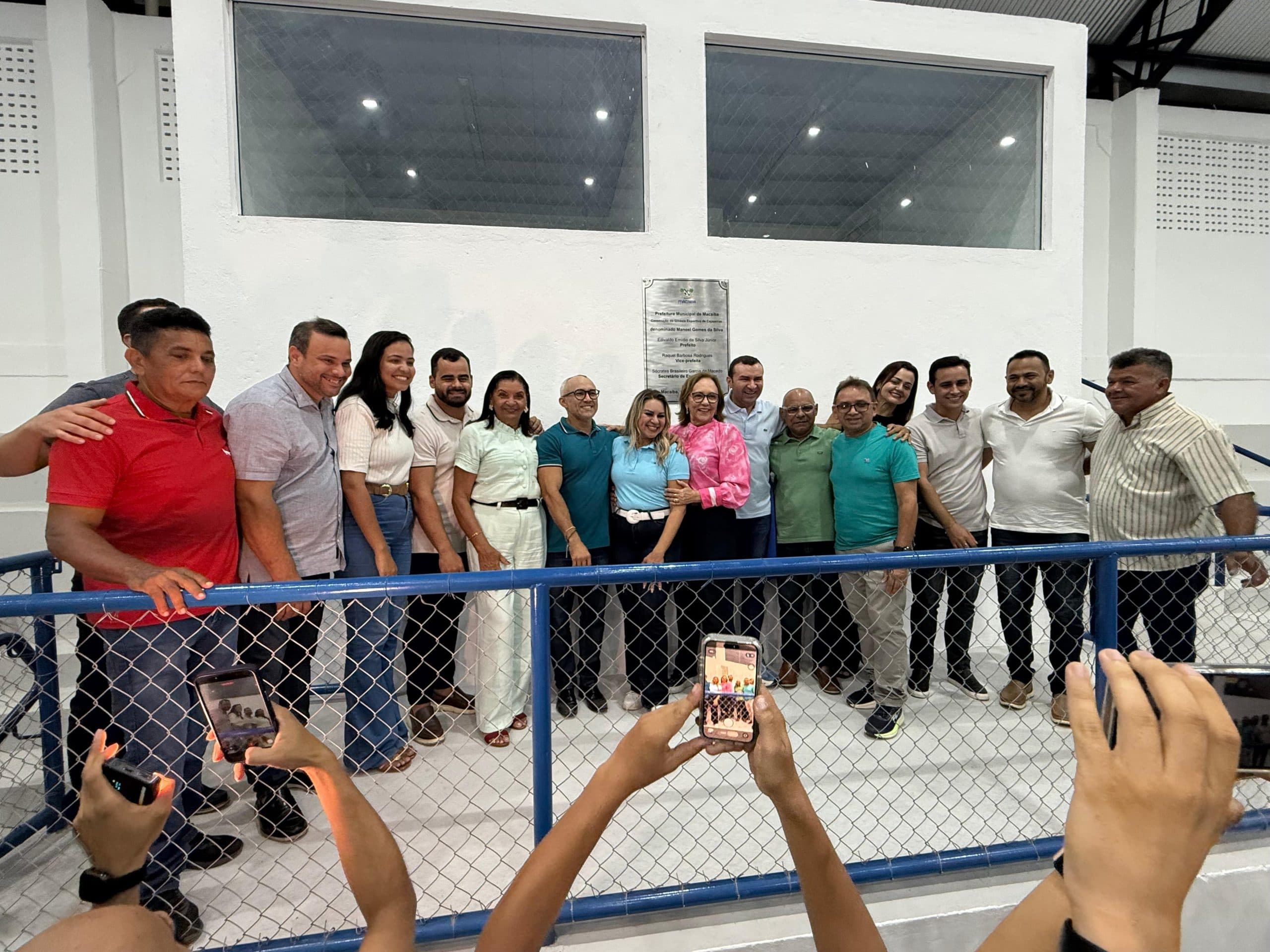Macaíba inaugura maior ginásio poliesportivo do município no distrito de Cajazeiras