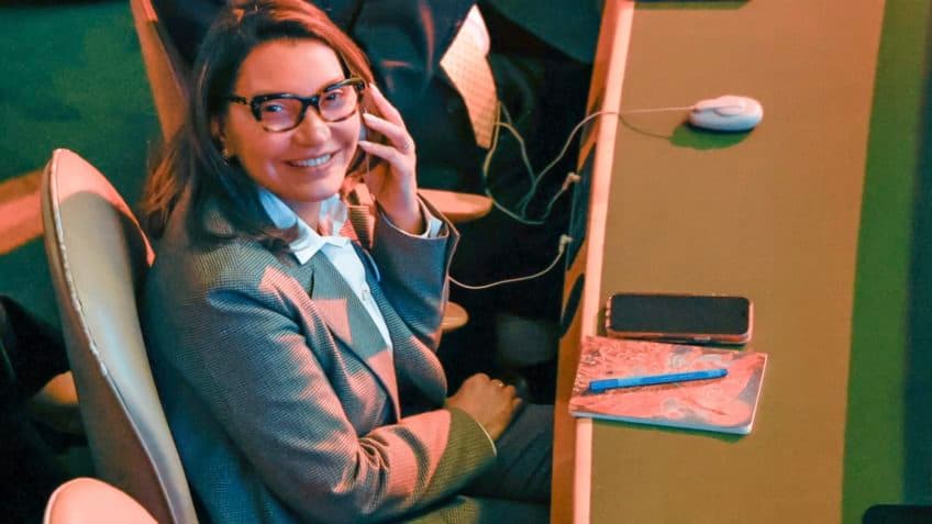 Na ONU, Janja discursa sobre violência digital contra mulheres e cobra punição às big techs
