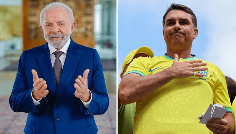 Lula e Flávio Bolsonaro aparecem em empate técnico no 2º turno, diz PoderData