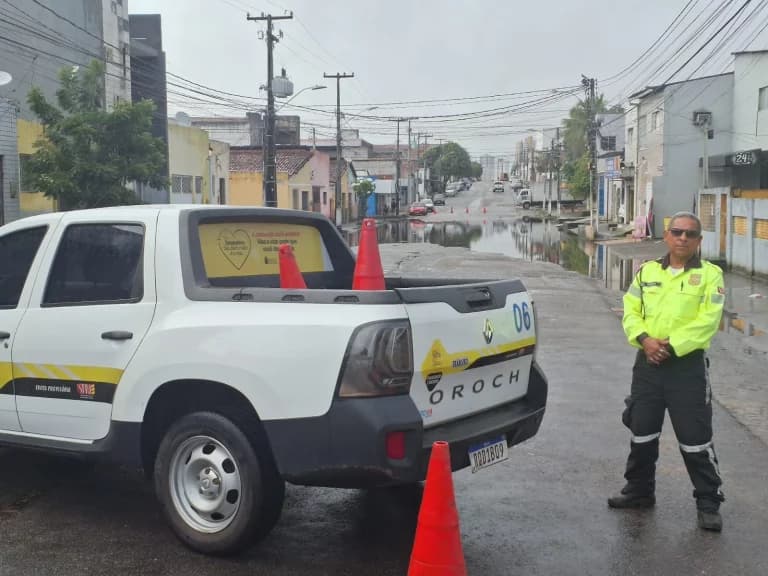 STTU: Trânsito em Natal tem 11 pontos transitáveis após chuvas