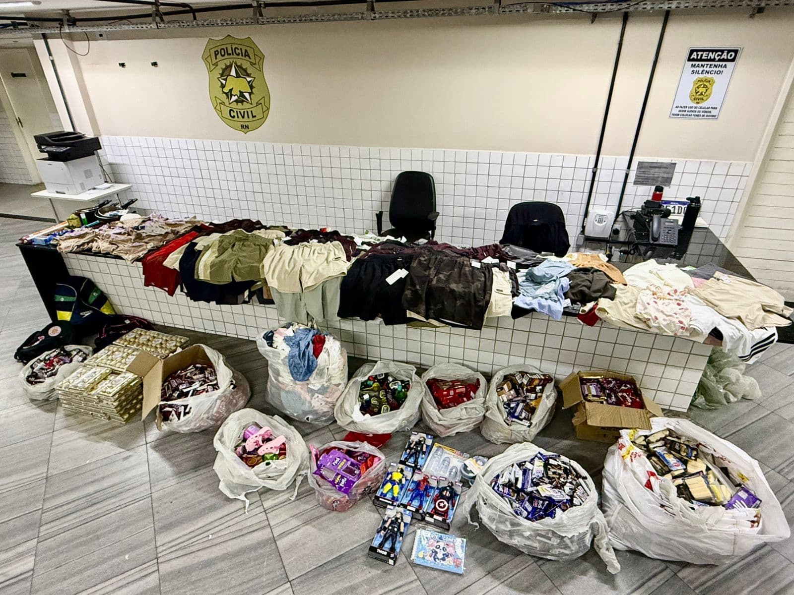 Quadrilha do Ceará é presa em Natal com mercadorias furtadas avaliadas em R$ 100 mil