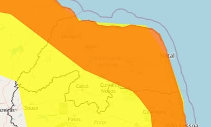 ALERTA MÁXIMO: chuvas intensas colocam RN em risco neste sábado (2); veja onde