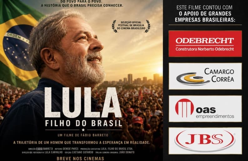 ANÁLISE: Cláudio Humberto cita filme de Lula financiado por empreiteiras da Lava Jato