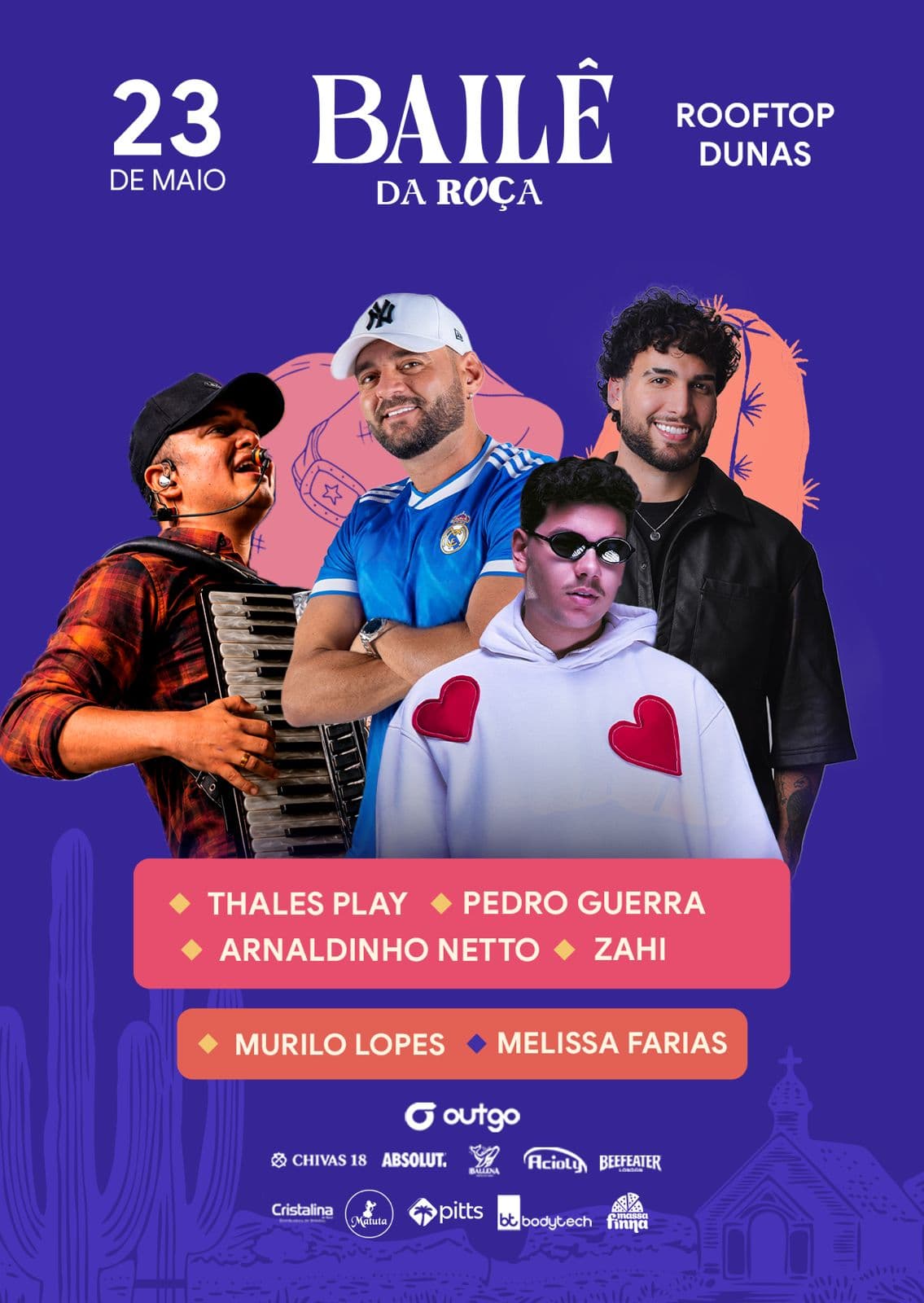 Rooftop Dunas recebe a festa Bailê na Roça