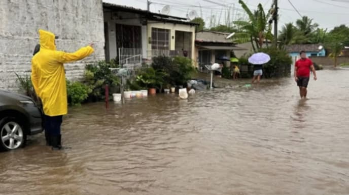 Inmet publica alerta de chuvas intensas para todas as cidades do RN até quinta-feira