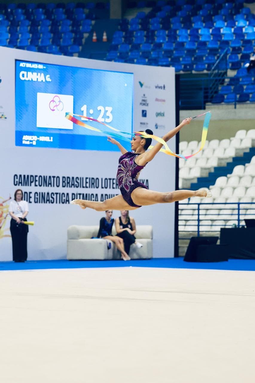 Gabriela Cunha: atleta destaque do RN no Brasileiro de Ginástica Rítmica
