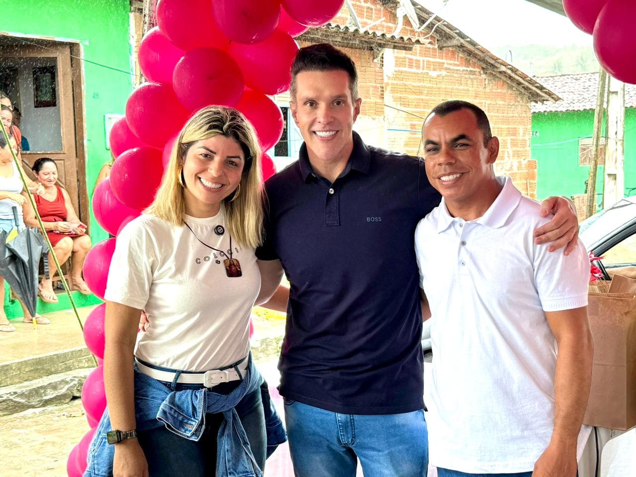 Eriko Jácome participa de comemoração do Dia das Mães em Baía Formosa ao lado dos vereadores Tiago e Ceiça