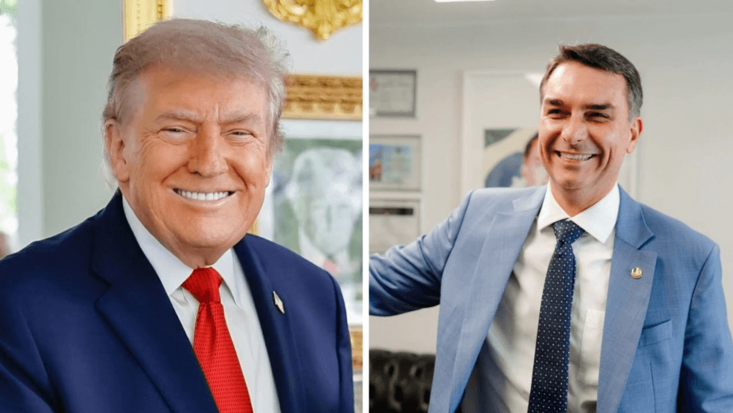 Trump convida Flávio Bolsonaro para visita à Casa Branca