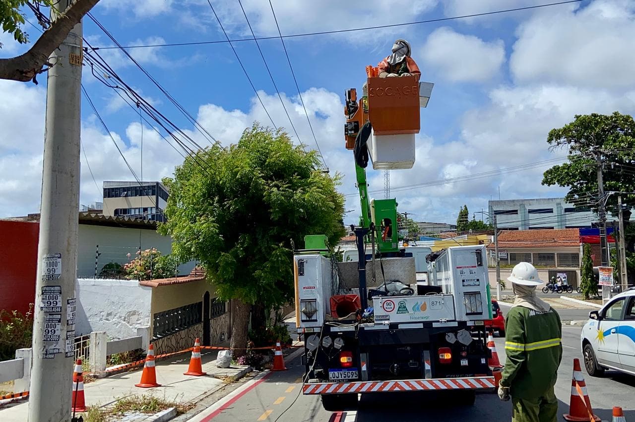 Bairros de Tirol, Neópolis e Pitimbu terão desligamentos programados para manutenção na rede elétrica até domingo (10); veja o cronograma