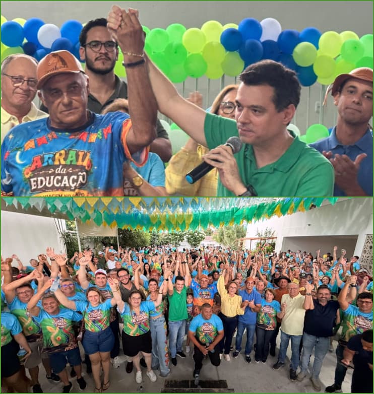 Prefeito de Angicos confirma apoio a Walter Alves durante evento que reuniu multidão