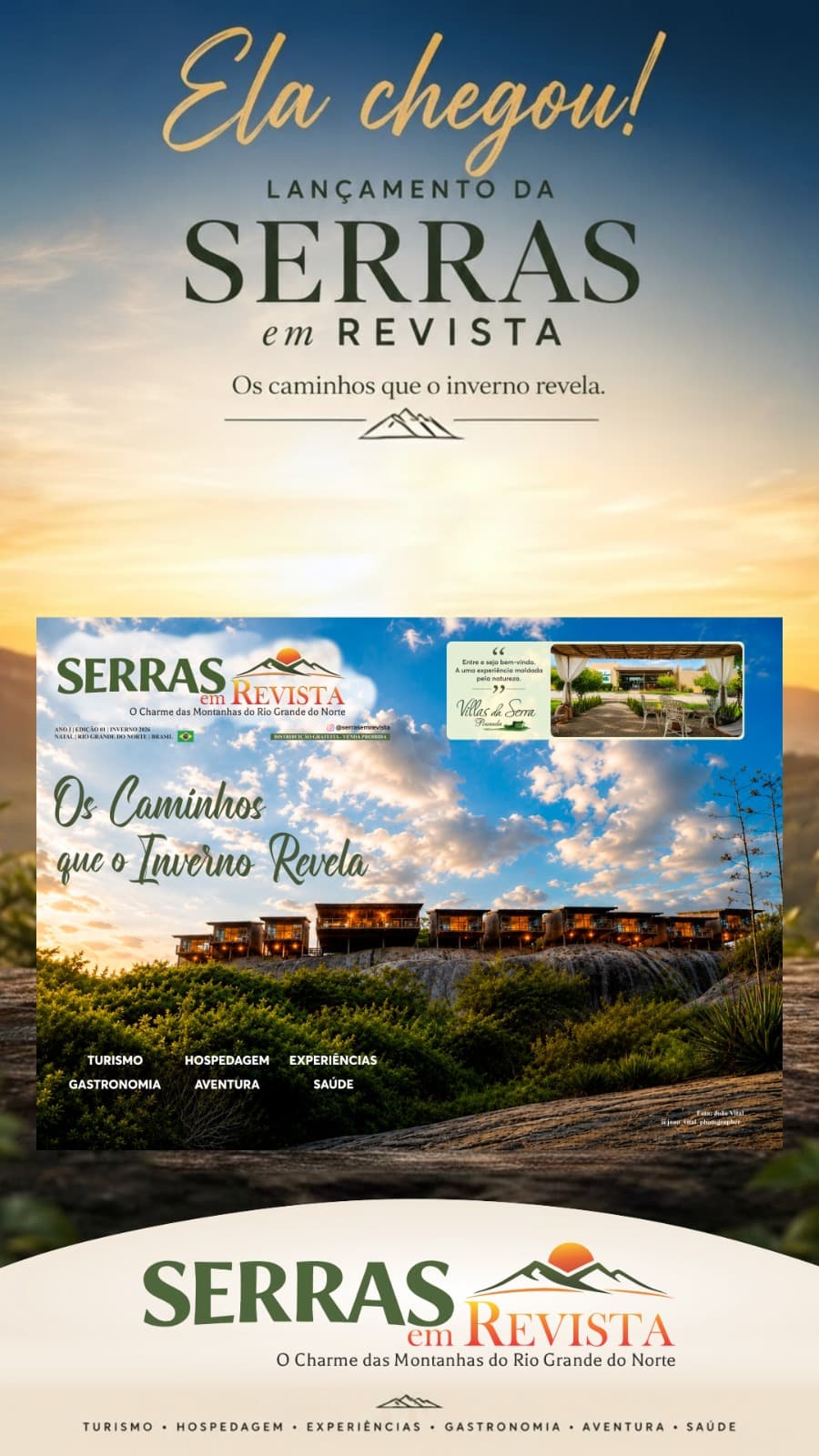 SERRAS em REVISTA: Nova publicação reúne os principais atrativos das serras potiguares em edição especial