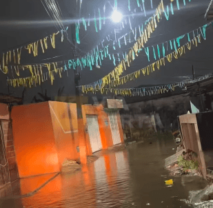 Defesa Civil de Natal registra mais de 140 mm de chuva no bairro Pajuçara entre sábado e domingo (28); média na capital potiguar foi de 84,3 mm