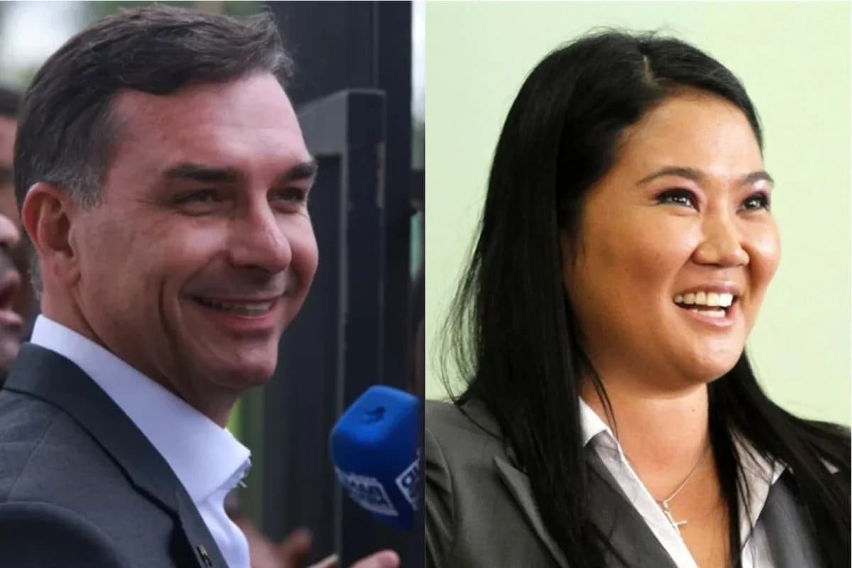 Direita vence mais uma: Keiko é a nova presidente do Peru e Flávio Bolsonaro comemora