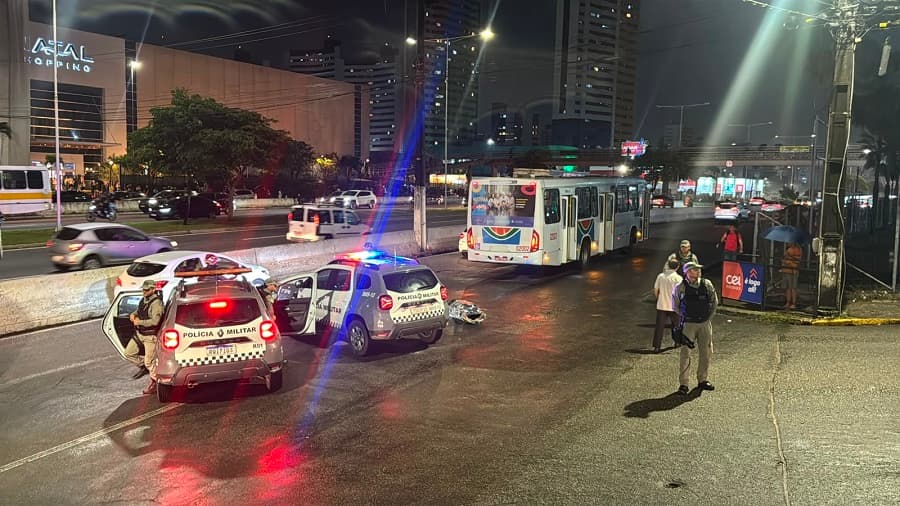 FATALIDADE: Homem morre atropelado entre shoppings na zona Sul de Natal